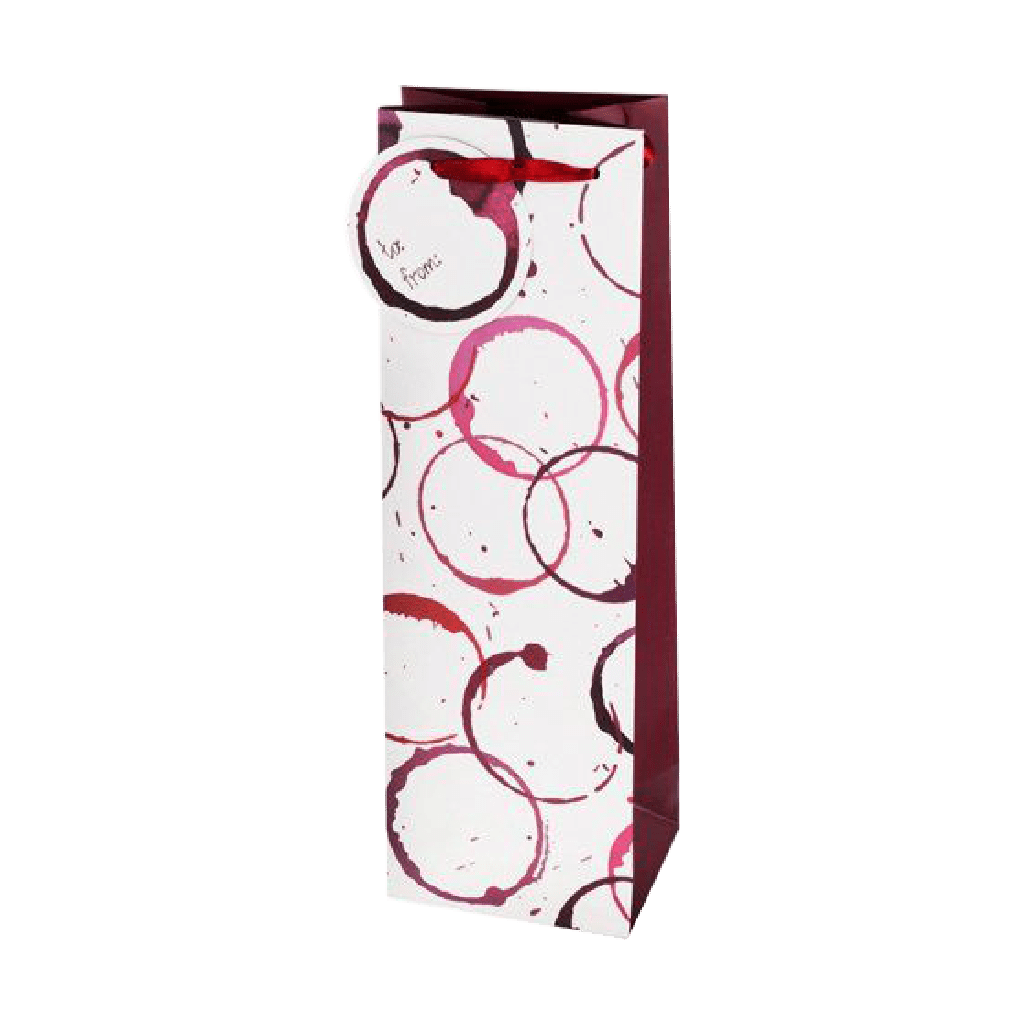Agnise Chain Detail Satin Shoulder Bag Wine