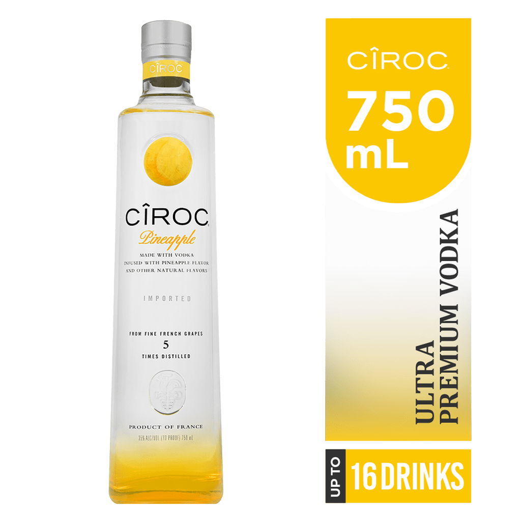 Ciroc Pineapple Vodka 750ml Naughty Grape