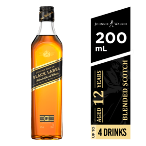 Johnnie Walker Black Label 12 Yr Scotch Whisky 200ml