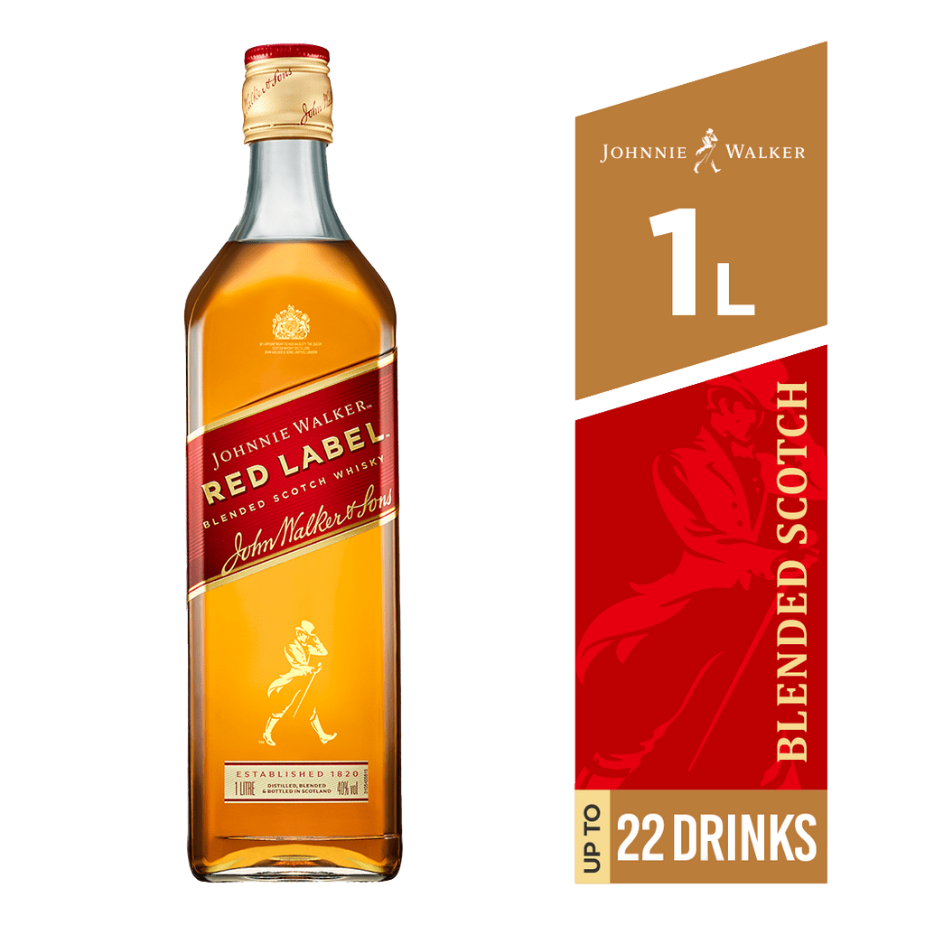 Johnnie Walker Red Label Scotch Whisky 1Lt - Naughty Grape