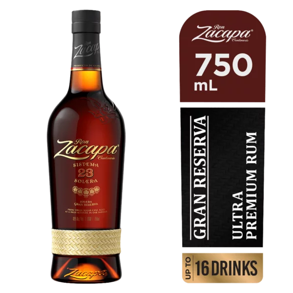 Zacapa Centenario 23yr Rum 750ml - Naughty Grape