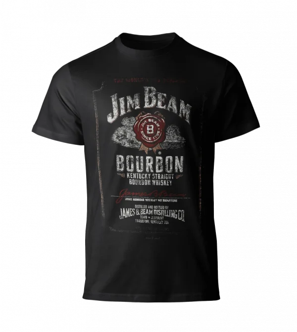 T-shirt Graphique Jim Beam Black Bourbon - Taille S Pour Homme - Occasion Très Bon état
